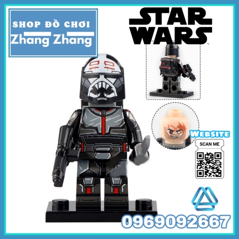 Xếp hình Star Wars Wrecker  Crosshair Hunter Tech Rex Commander Cody Jesse Ahsoka's Troopers Lego Minifigures WM6095