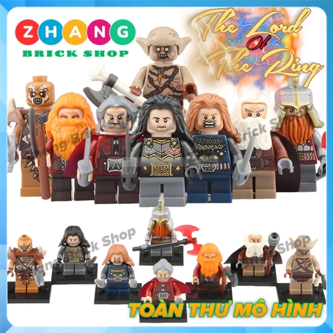 Xếp hình The Lord of the Rings Fili Dain Kili Oin Gloin Dori Goblin Gundabad Orc Lego Minifigures Pogo PG8183