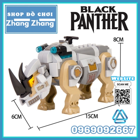 [247 hình] [15 cm] Xếp hình Quái thú Rhino Lego Minifigures MG1009