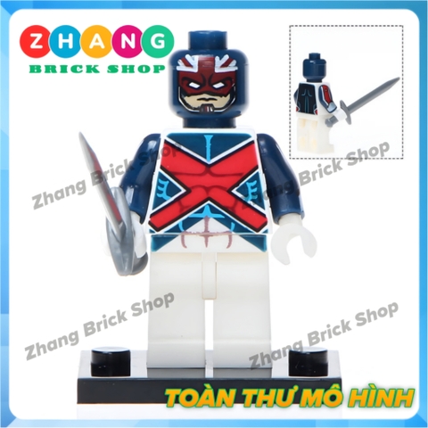 Xếp hình Iron Fist Punisher Jesse Quick Poison Ivy Nefaria Ghost Maker Captain Britain Lego Minifigures POGO PG8060