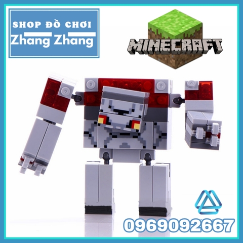 Xếp hình MineCraft Redstone Golem - Creeper - Zombie - Wither Skeleton - Blaze - Wither Lego Minifigures Xinh X0294