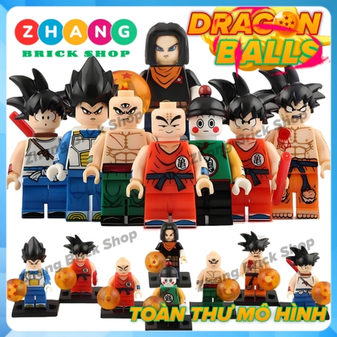 Xếp hình Dragon Ball Android 17 - Krillin
- Tien Shinhan
- Chiaotzu
- Goku - Vegeta Lego Minifigures Koruit KT1007