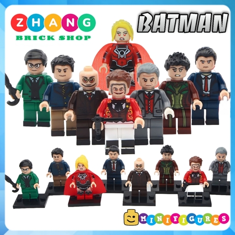 Xếp hình Alfred - Bruce Wayne - Fish - Jerome - Riddler - Hugo Gordon Red Lantern Supergirl Lego Minifigures POGO PG8119