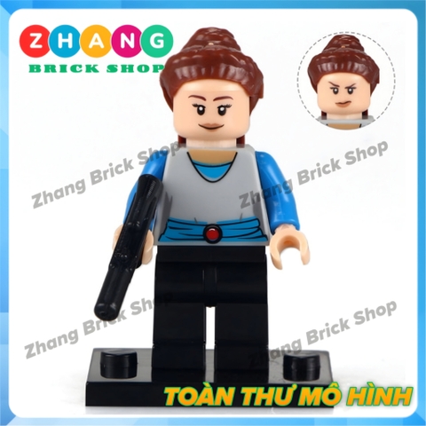 Xếp hình Star Wars Skywalker - Jinn - Leia Ahsoka - Savage - Protocol Droid - Windu - Padme Lego Minifigures Pogo PG8028