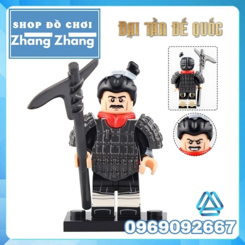 Xếp hình Đại quân Đại Tần của Tần Thủy Hoàng Xuân thu chiến quốc Lego Minifigures Koruit KT1088