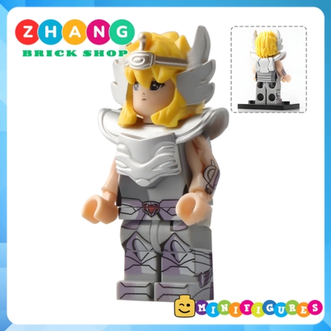 Xếp hình Athena - Pegasus - Cygnus Hyoga - Shiryu - Ikki trong Saint Seiya Lego Minifigures POGO PG8128