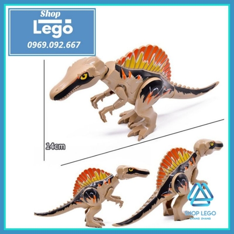 Xếp hình Spinosaurus công viên khủng long trong Jurassic World mới nhất 2021 Lego Minifigures