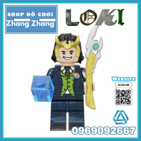 Đồ chơi xếp hình Loki TVA trong Thor Minifigures Kopf KF6141