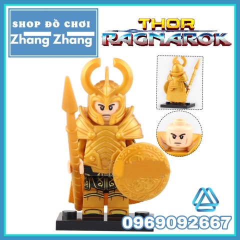 Xếp hình Thor Ragnarok Asgardian Berserker Hela vs Warrior Lego Minifigures Koruit KT1044