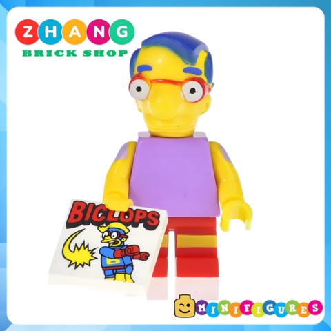 Đồ chơi xếp hình Gia đình Simsons Bartman - Marge Homer Nelson - Flanders Bart Milhouse Kopf KF6039