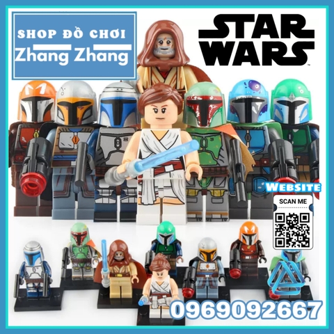 Xếp hình Star Wars Rey
 - Boba Fett
 - Ben Kenobi 
 - Jango Fett
 - Mandalorian Warrior Lego Minifigures G G0102