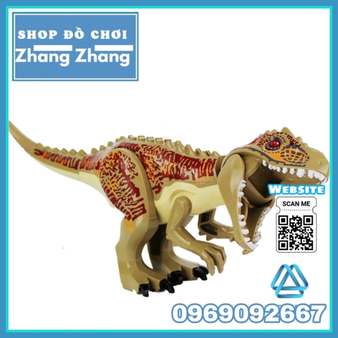 [28cm] Xếp hình khủng long Indominus Rex trong công viên kỷ Jura - Jurassic Park Lego Minifigures Lele L035