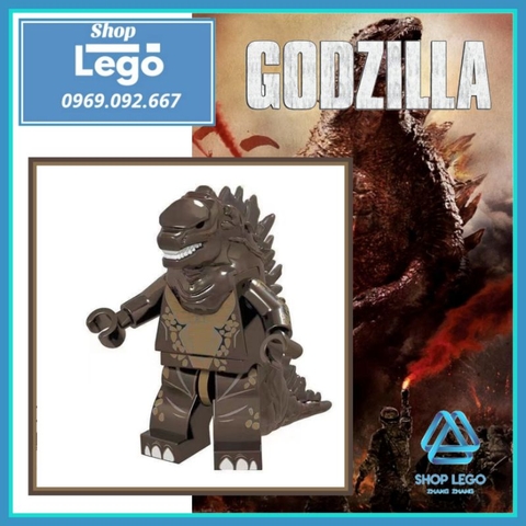 Xếp hình chúa tể quái vật Godzilla đại chiến với kingkong Lego Minifigures MG0192