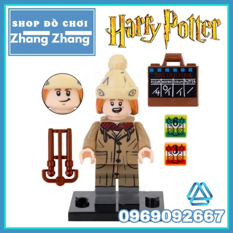 Xếp hình Harry Potter - Hermion - Ginny Weasley - Moaning Myrtle - Ron - Fred Lego Minifigures POGO PG8285