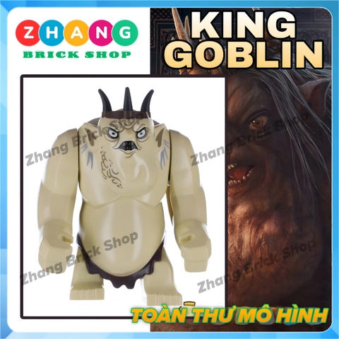 Xếp hình Vua của tộc yêu tinh The Goblin King trong The Lord of the Rings Lego Minifigures MG1016