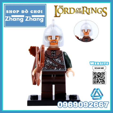 Xếp hình The Hobbit Theoden - Eomer - Rohan - Wormtongue - Boromir - Aragorn - Bowman Lego Minifigures Pogo PG8031