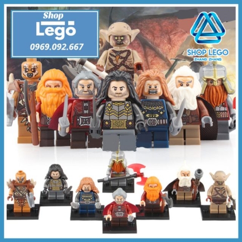 Xếp hình The Lord of the Rings Fili Dain Kili Oin Gloin Dori Goblin Gundabad Orc Lego Minifigures Pogo PG8183