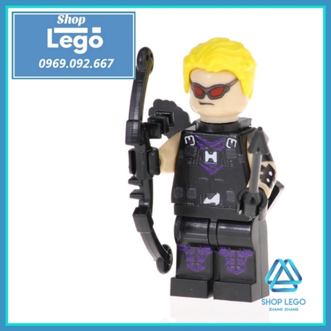 Xếp hình Spider Man Joker Harley Quinn Hawkeye UsAgent Drax Captain America Superman Red Lego Minifigures POGO PG8126