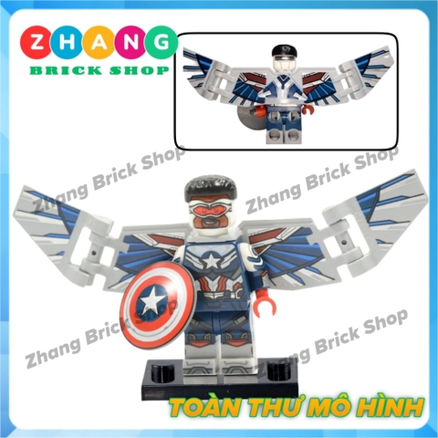 Đồ chơi xếp hình Bucky Scarlet Witch Vision Gamora Captain Falcon Loki Star-Lord Minifigures POGO PG8298