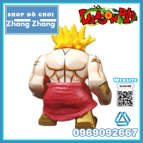Xếp hình Dragon Ball Z: Broly – Second Coming Super Saiyan huyền thoại Bigfigures Lego Minifigures Kopf Kf6073 kf749