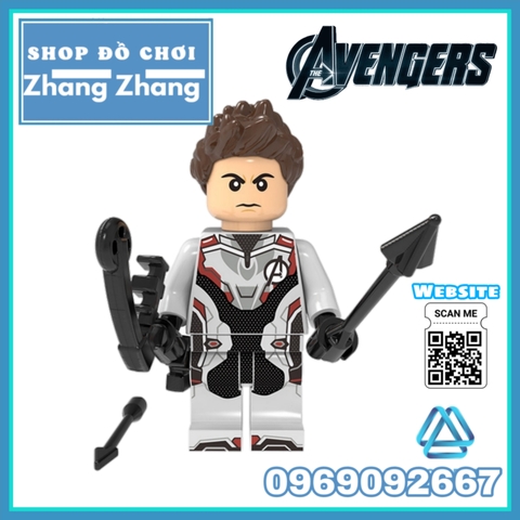 Xếp hình Avengers Nick Fury  - Thor - Iron Man - Hawkeye - Nebula - Spider Man Thanos Lego Minifigures POGO PG8250