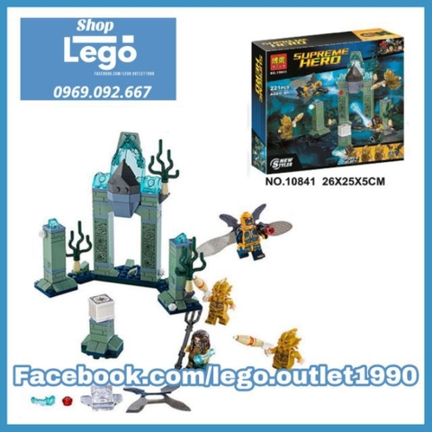[221 hình] Xếp hình Lego Aquaman : Cuộc chiến dưới di tích cổ Atlantic Lego Minifigures Bela 10841