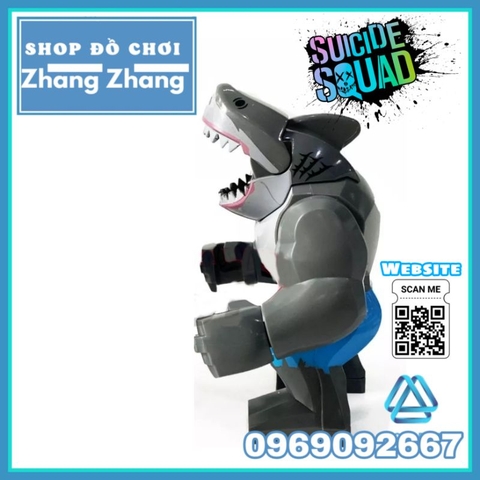 Đồ chơi xếp hình King Shark vua cá mập trong Suicide Squad Biệt đội cảm tử Minifigures Kopf KF1557