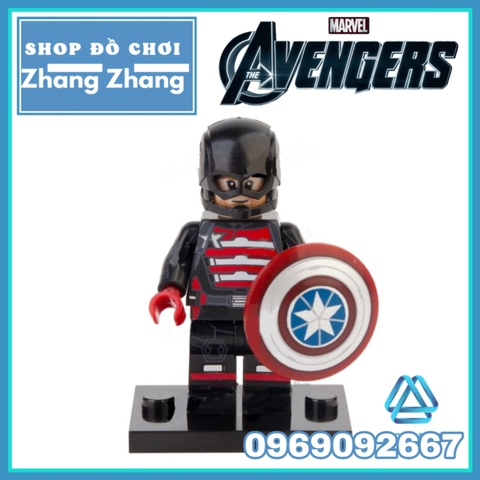 Xếp hình Winter Soldier - Agent 13 - Baron Zemo - US Agent - Batroc - Falcon Battlestar Lego Minifigures Xinh X0313