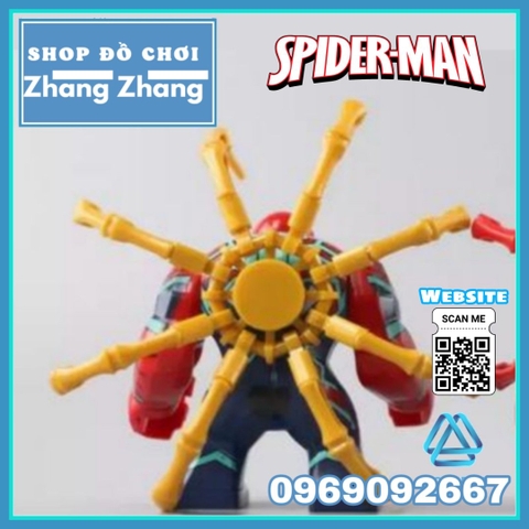 Xếp hình Spider Man người nhện loại to Lego Minifigures Kopf KF6092 KF1172