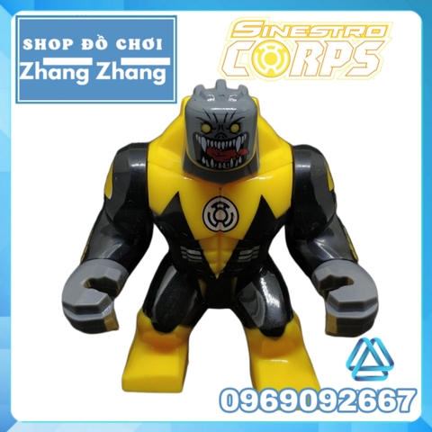 Đồ chơi Xếp hình Yellow Lantern Arkillo Siêu anh hùng Sinestro Green Lantern BigFigures Minifigures Xinh XH894