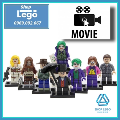Xếp hình Joker cùng penguin - Scarecrow - Agent 13 - Toyman - Al Pacino Lego Minifigures POGO PG8144