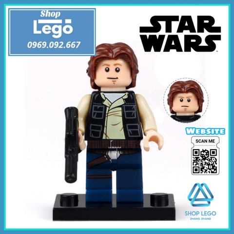 Xếp hình Star Wars Han Solo Palpatine Chirrut Imwe Obi-Wan Kenobi Darth Malgus Krennic Leia Lego Minifigures Pogo PG8024