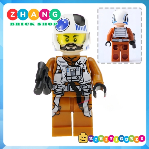 Xếp hình Zander - Ponda Baba - Anakin - Leia - Obi-Wan - Rebel Pilot - Mon Mothma Lego Minifigures Xinh X0144