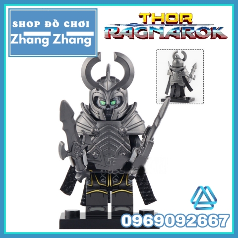 Xếp hình Thor Ragnarok Asgardian Berserker Hela vs Warrior Lego Minifigures Koruit KT1044