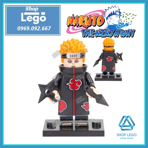 Xếp hình Naruto Uchiha Sasuke - Yahiko - Kisame Hoshigaki - Hidan - Uchiha Itachi Lego Minifigures KDL801