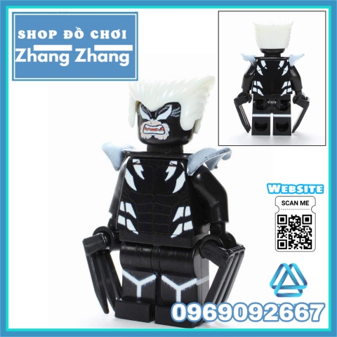 Xếp hình Venom Doctor Doom Ghost Rider Colossus Black Panther Wolverine Cyclops Captain Lego Minifigures POGO PG8187