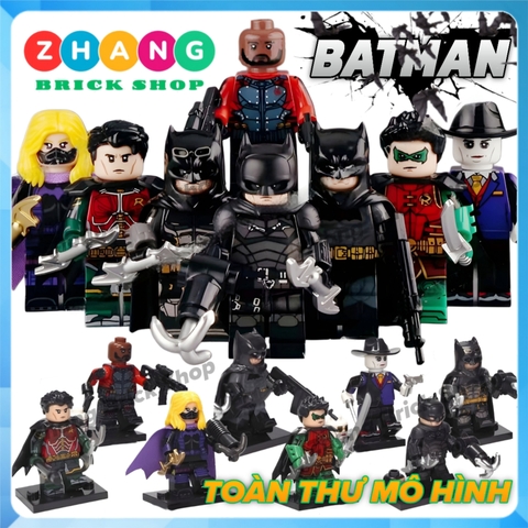 Mô hình nhân vật người dơi batman Deadshot Robin Batgirl Jeromi Valeska G0189 Zhang Brick Shop