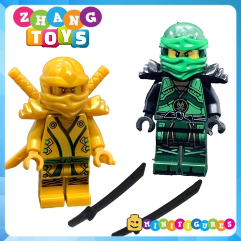 Đồ chơi xếp hình Ninjago Kai Nya Jay Cole Zane Lloyd tặng kèm Golder Ninja Minifigures KSZ716