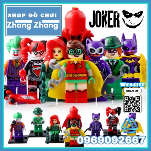 Xếp hình Robin và băng đảng Joker Lego Minifigures Xinh X0152