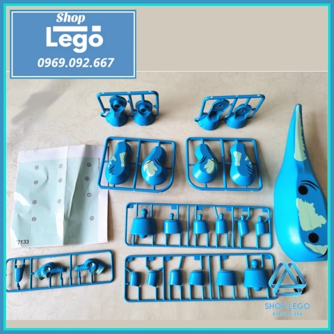 [35cm] Xếp hình Khủng long cổ dài Brachiosaurus trong công viên kỷ Jura Jurassic Park Lego Minifigures Kopf KF826