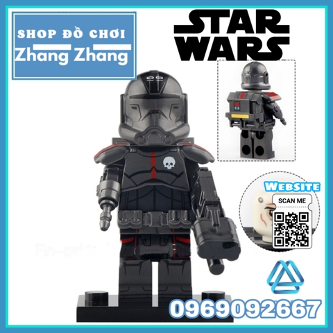 Xếp hình Star Wars Wrecker - Crosshair - Echo - Hunter- Tech- Echo Force 99 Lego Minifigures Koruit KT1047