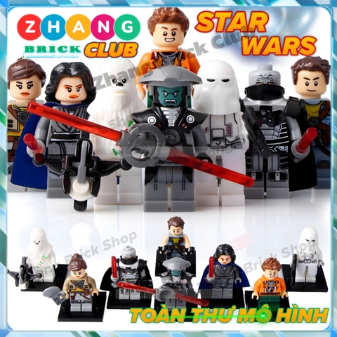 Xếp hình Star Wars Darth Malgus - Snowtrooper - Kordi - Naare - Chewbacca - Zander Rowan Lego Minifigures Xinh X0132