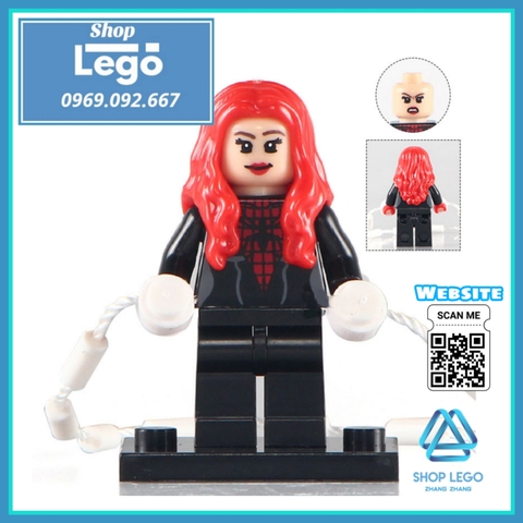 Xếp hình Whiplash - Spider-Girl - Tarantula - Paladin - Ultimate Deadpool Siêu anh hùng Lego Minifigures POGO PG8057