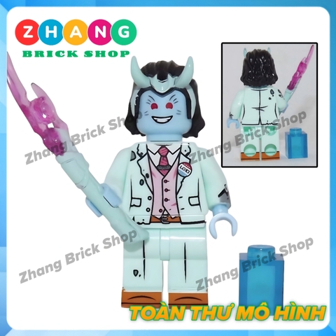 Đồ chơi xếp hình Loki TVA trong Thor Minifigures Kopf KF6141