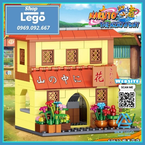 Xếp hình 364 hình tiệm hoa Hyuga Hinata và Haruno Sakura trong phim Naruto Lego Minifigures PRCK 69627