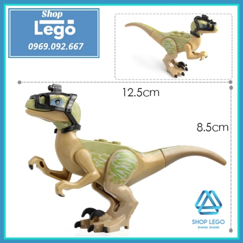 [12-13cm] Xếp hình Mô hình khủng long Dinosaur Công viên kỷ Jura Jurassic Park Lego Minifigures Xinh X0243