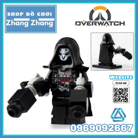 Xếp hình Over Watch D.Va Reinhardt Wihelm Jesse Mccree Reaper Soldier 76 Shimada Hanzo Mercy Lego Minifigures Xinh X0230