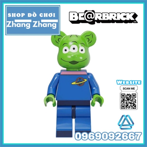 Đồ chơi xếp hình Bearbrick Gấu bụng phệ Spider-Man - Joker - Stitch - Bape - Iron man Minifigures Kopf BLX3033