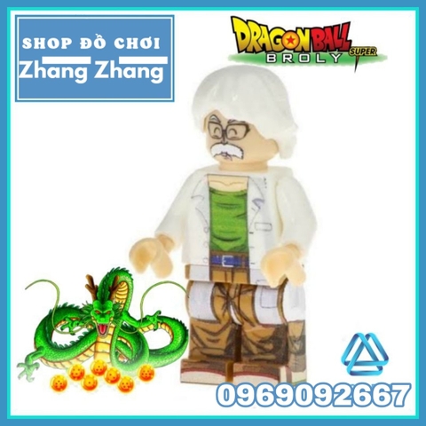Xếp hình Dragon Ball Z Tiến Sĩ Dr Brief trong 7 viên ngọc rồng Lego Minifigures Kopf KF2028 KF8033