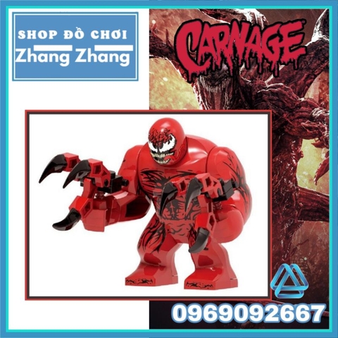 Đồ chơi xếp hình Carnage đại chiến Venom trong người nhện Spider man Minifigures XINH XH1767